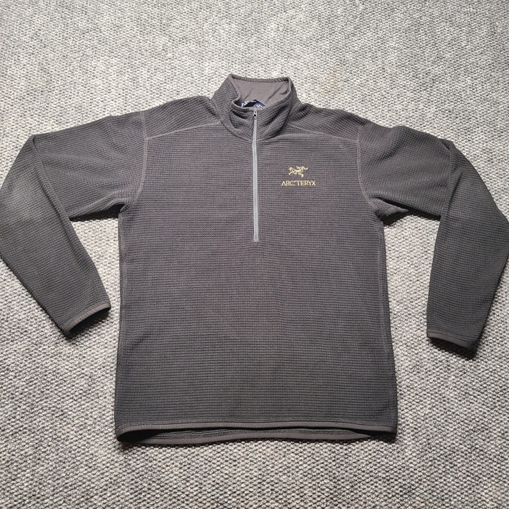 Arcteryx Rho AR 1/4 Zip Polartec Fleece Pullover Charcoal Gray Small Mens/Womens